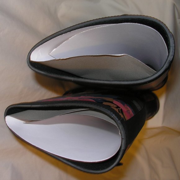 New Chooka Women's 6M Floral Shoes Tall Rain Boots Box - Picture 8 of 12